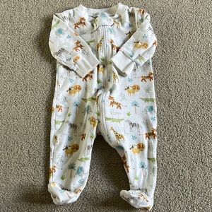 Kissy Kissy Jungle Footie 3-6 Months